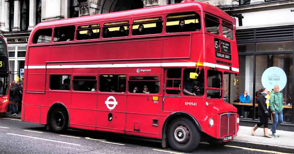 Two London Double-Decker Buses