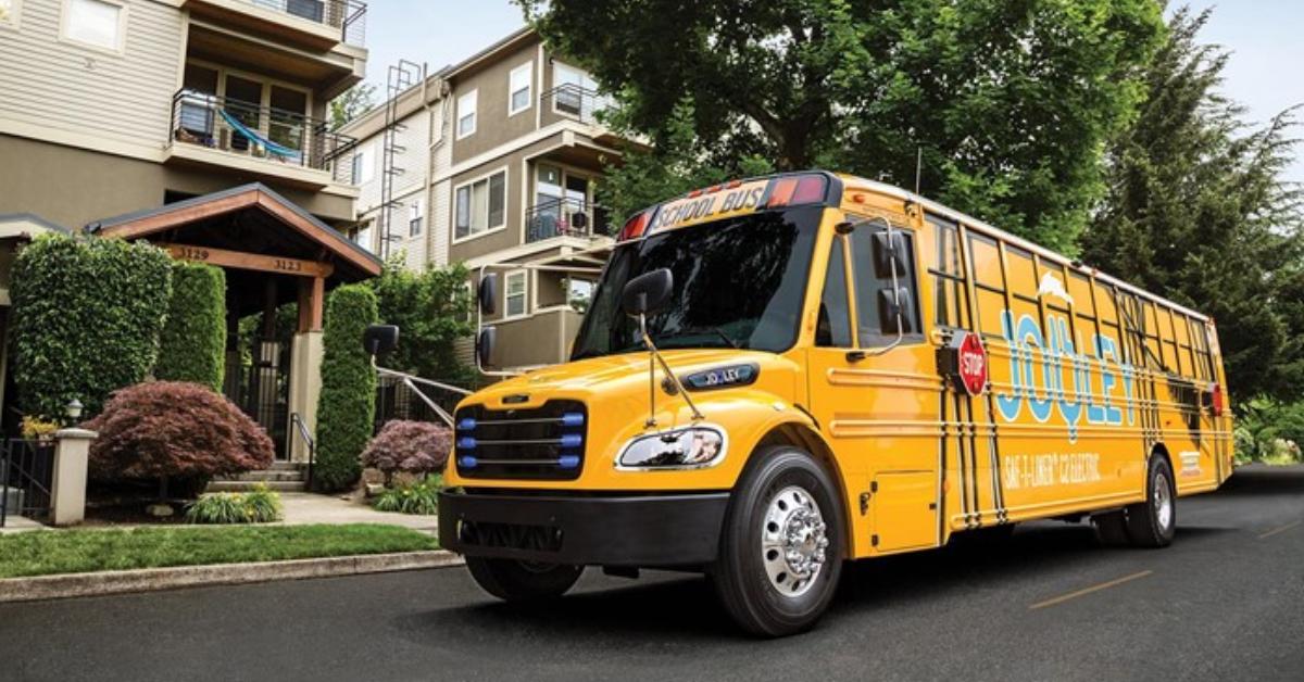 Two Type C School Buses