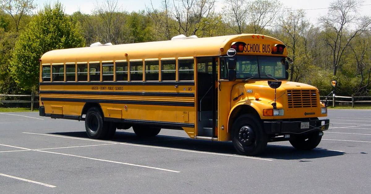 A Standard American School Bus