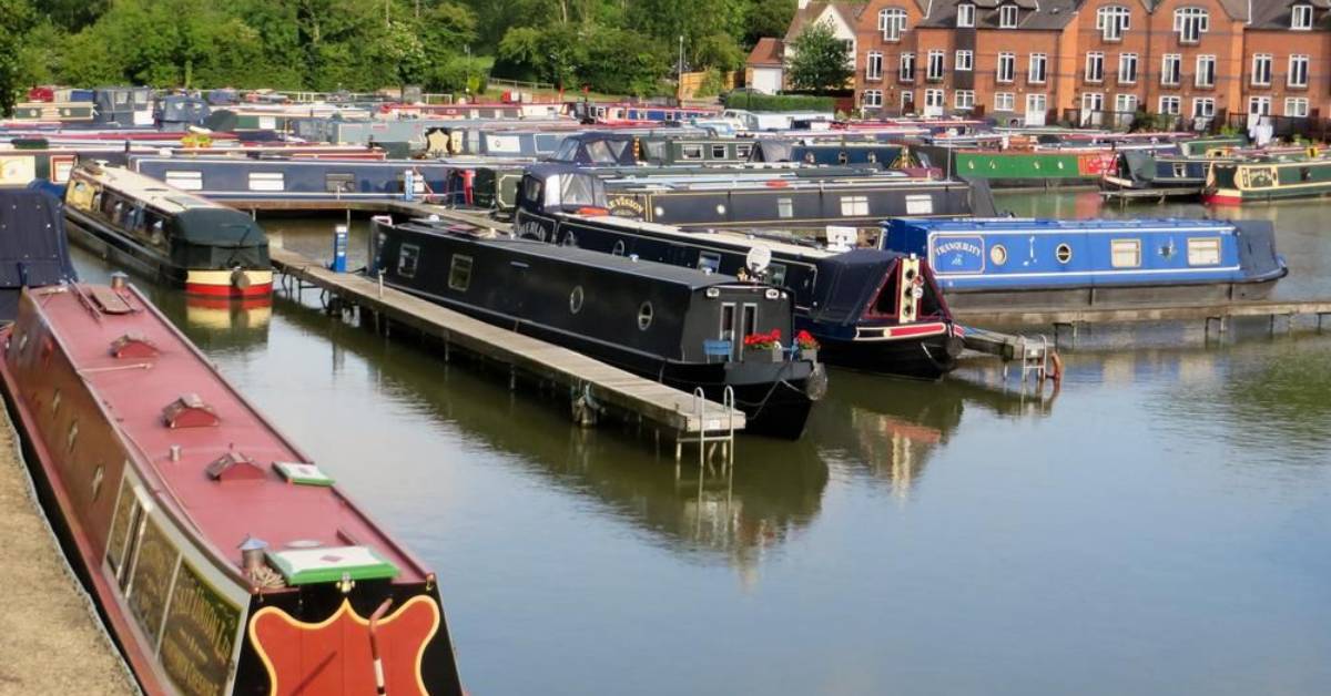 Traditional British Canal Narrowboat 