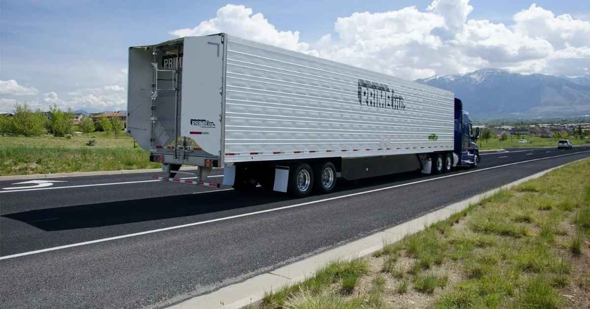 A Semi-Truck with Trailer