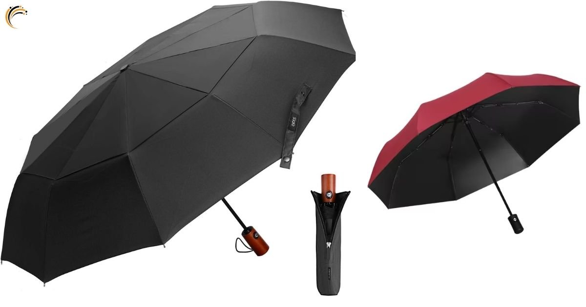 Folded Travel Umbrella